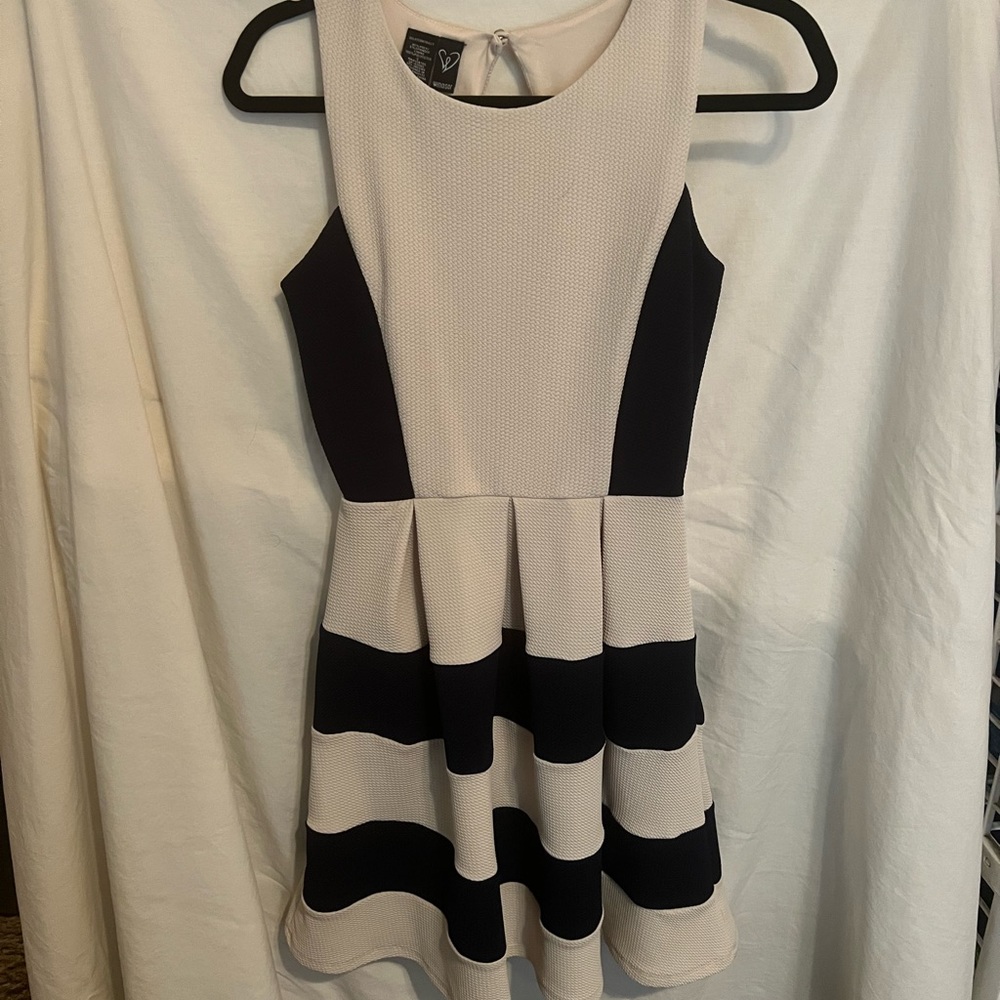 Pretty blue and white dress